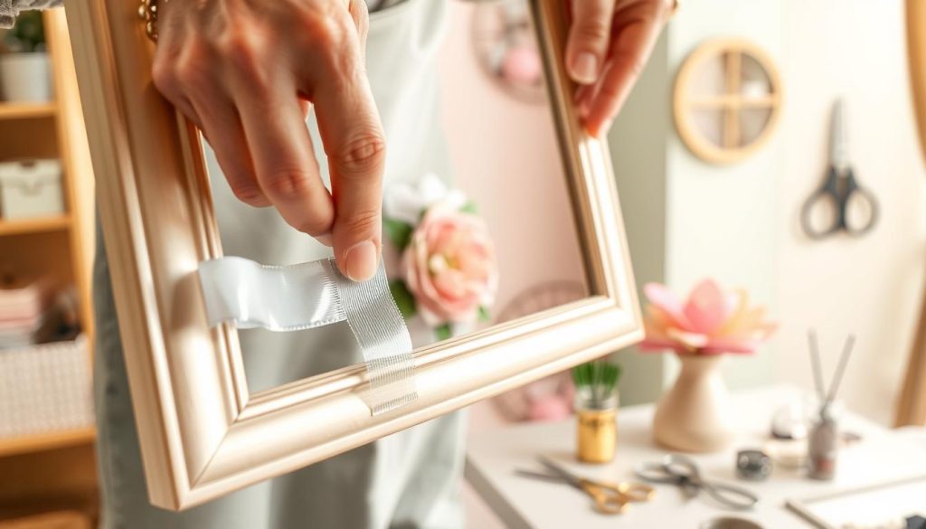 apply double-sided tape