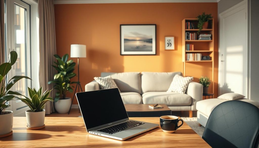 choosing location for video call backdrop