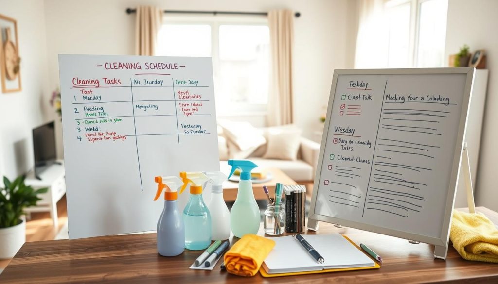 create cleaning schedule
