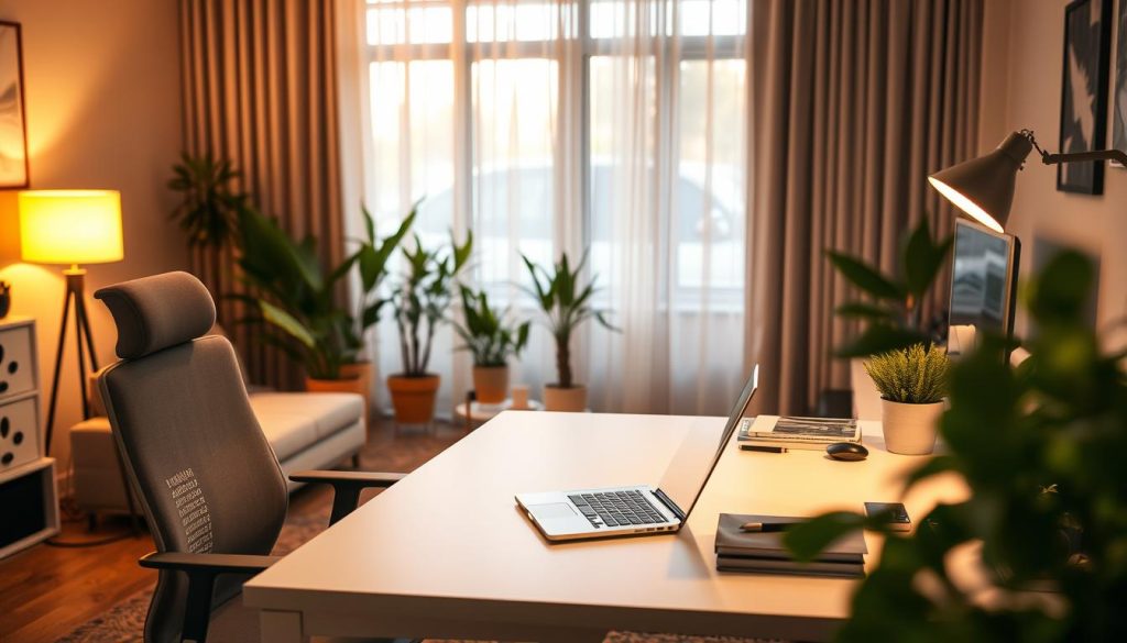 home office lighting infographic