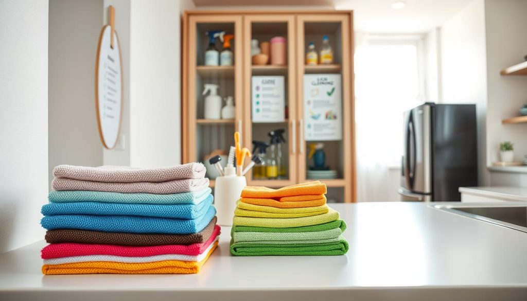 managing microfiber cloths