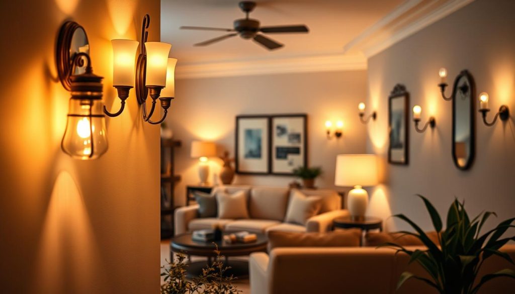 wall sconces enhance interior lighting design